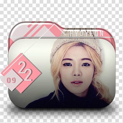 SNSD  Season Greetings Folder Icon , SGHyoyeon_ transparent background PNG clipart