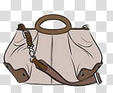 brown -way bag transparent background PNG clipart