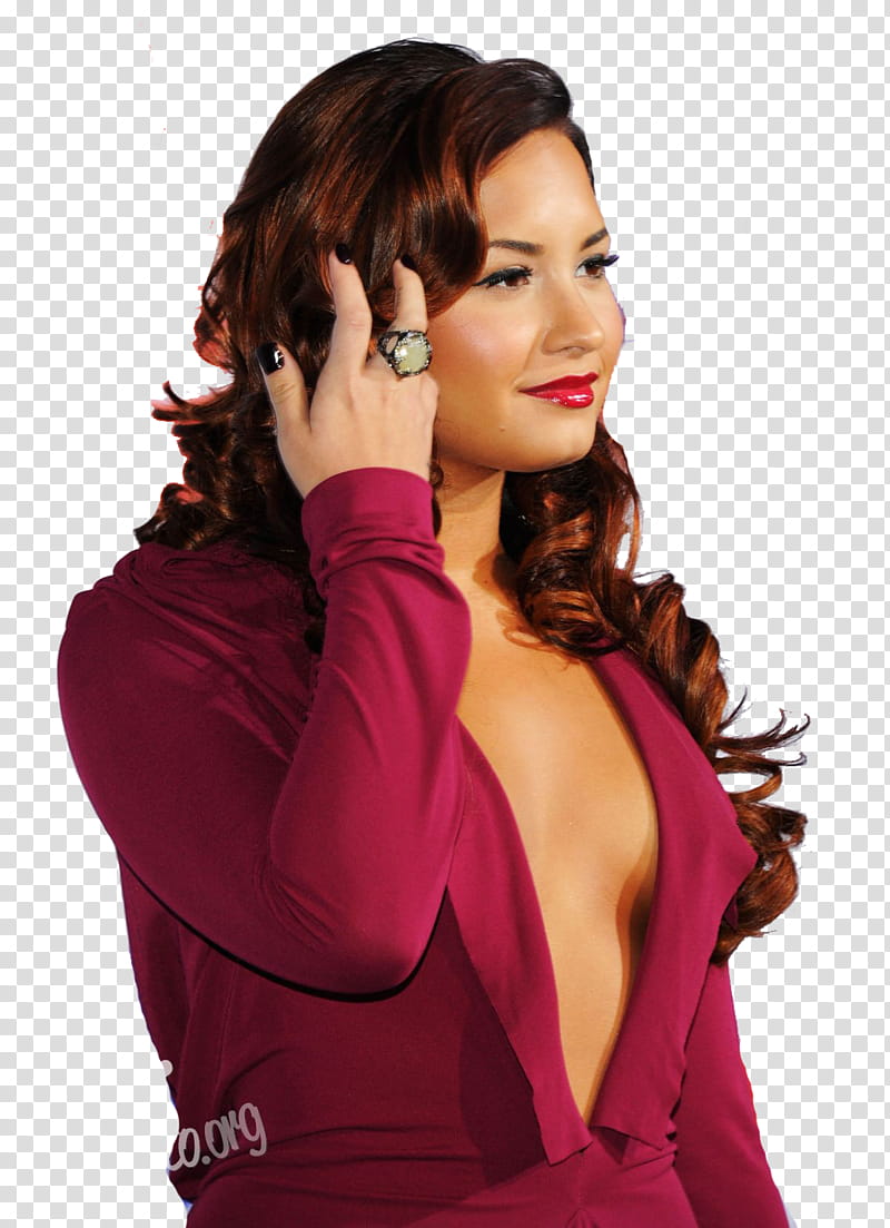 Demi Lovato , SelenaPurpleewDirect () transparent background PNG clipart