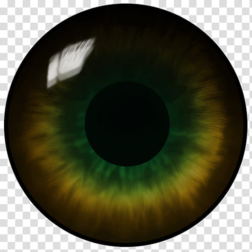 Realistic Eye Textures, green and yellow iris illustration transparent background PNG clipart