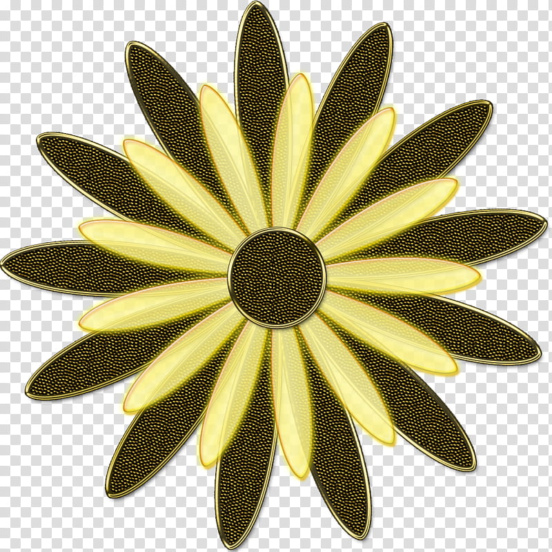 Decorative flowerses in, gold and black flower art transparent background PNG clipart