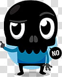 Skullington Facebook Sticker transparent background PNG clipart