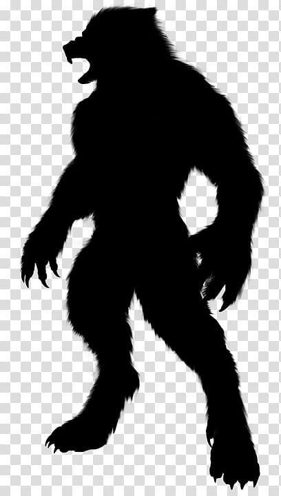 silhouette human werewolf fictional character transparent background PNG clipart