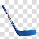 Hockey icons, HockeyStick_Right_clean__, blue and black hockey stick illustration transparent background PNG clipart
