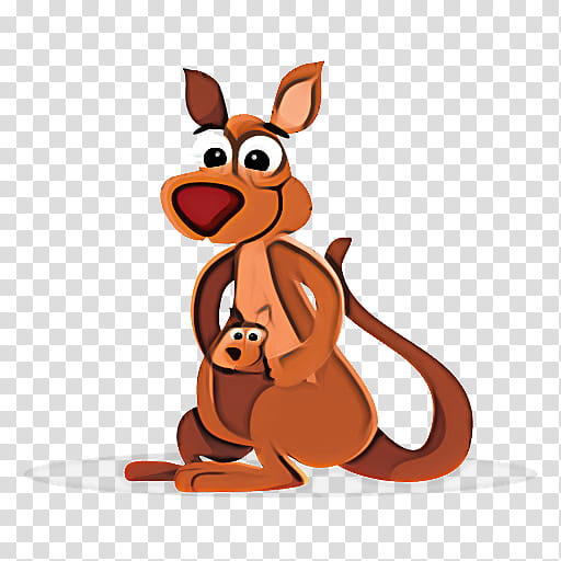 kangaroo cartoon macropodidae kangaroo animation, Animal Figure transparent background PNG clipart