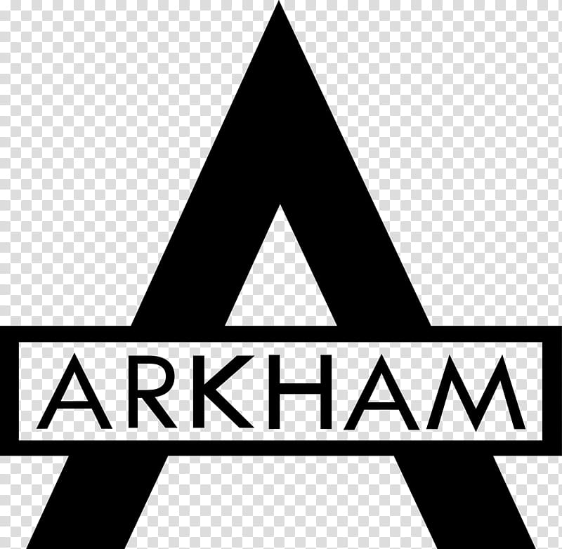 Batman Arkham City Logo, black Arkham logo transparent background PNG clipart