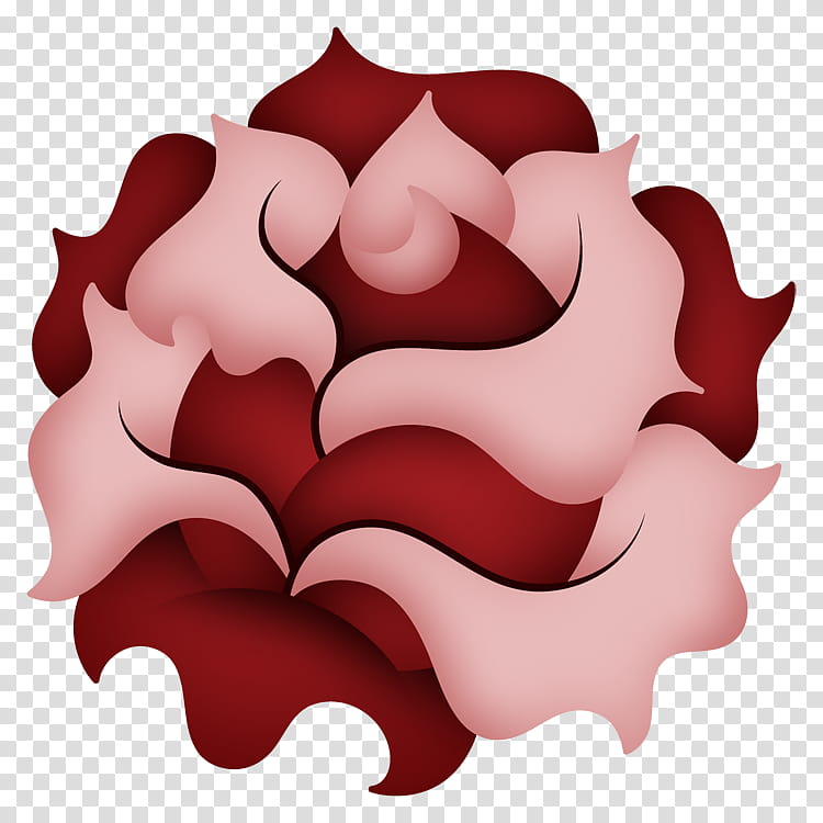 Free Red Tattoo Style Rose Graphic, pink and red flower illustration transparent background PNG clipart