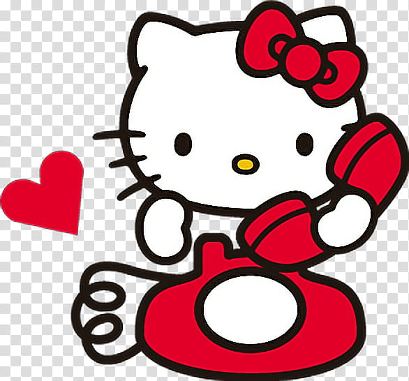 Hello Kitty Cartoon Heart Sticker Bumper Decal - ''SIZES, hello