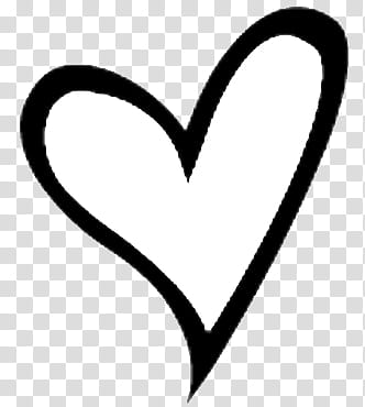 Icon Corazon White And Black Heart Transparent Background Png