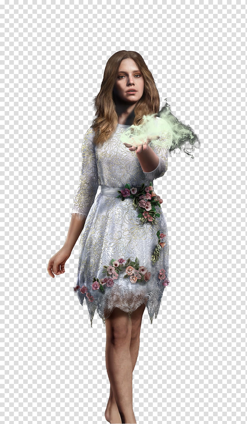 Far Cry  Character Faith Seed, woman wears white dress transparent background PNG clipart