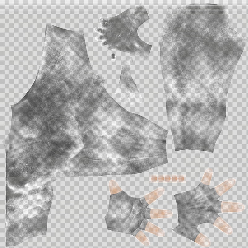DOALR Mugen Tenshin Shinobi for XNALara XPS, gray gloves transparent background PNG clipart