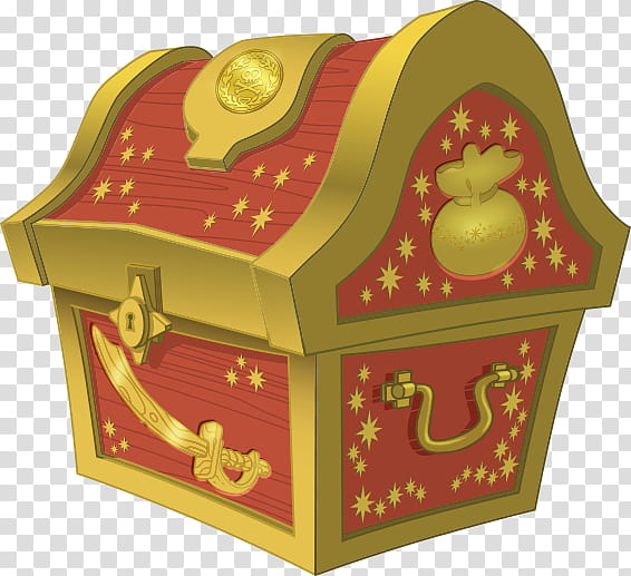 yellow furniture treasure box transparent background PNG clipart