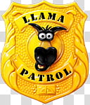 Llama Badge, Llama Patrol logo transparent background PNG clipart