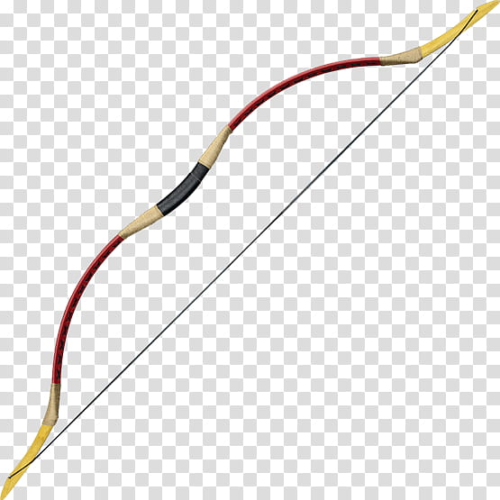 Bow And Arrow, Recurve Bow, Archery, Medieval Collectibles, Hunting, Larp Bow, Longbow, English Longbow, Weapon, Shooting transparent background PNG clipart