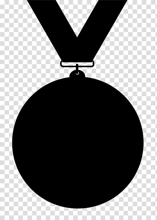 Cartoon Gold Medal, Bronze Medal, Silhouette, Award, Olympic Medal, Black, Pendant, Blackandwhite transparent background PNG clipart