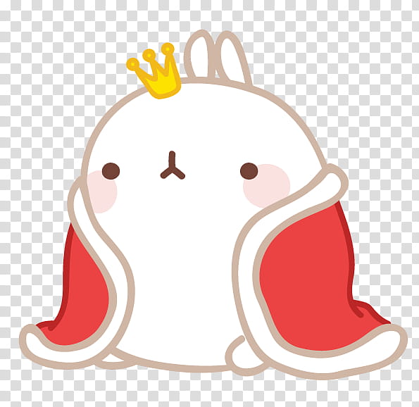 king bunny emoticon transparent background PNG clipart