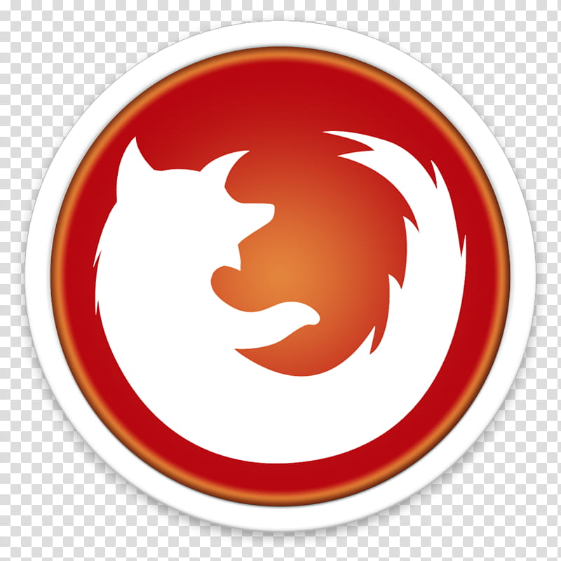 ORB OS X Icon, round white and red Mozilla Firefox icon art transparent background PNG clipart