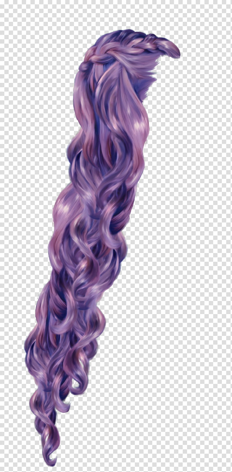 Rapunzel Purple, long purple hair illustration transparent background PNG clipart