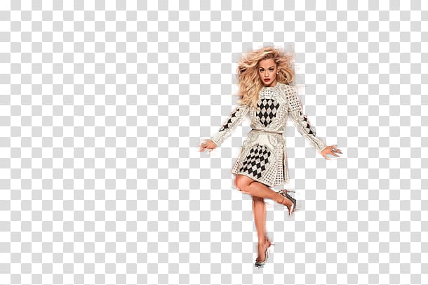 Rita Ora, women's raising her left leg transparent background PNG clipart
