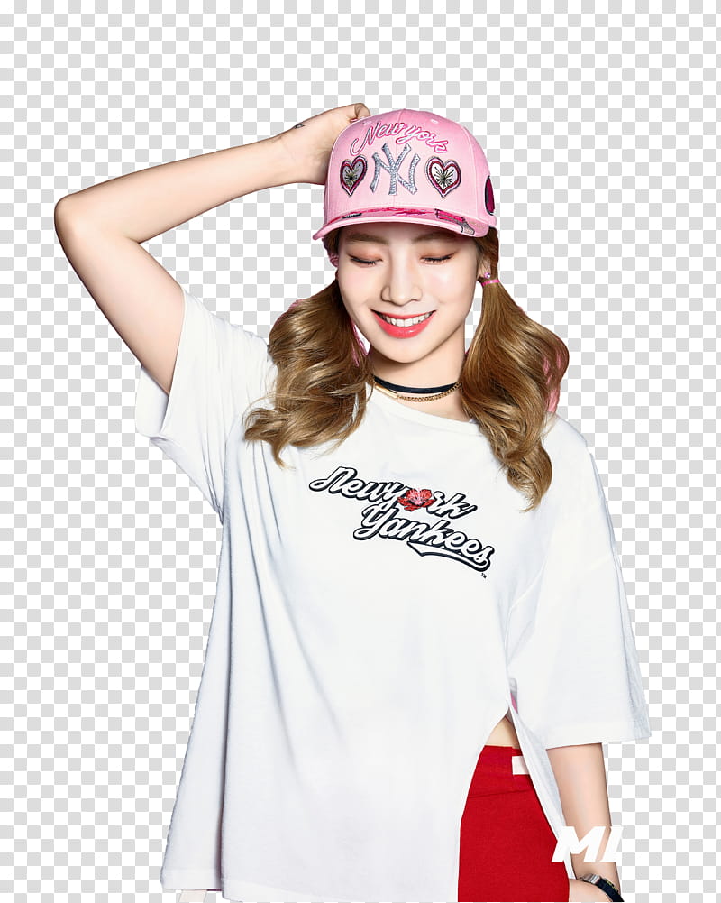 TWICE MLB, woman holding cap transparent background PNG clipart