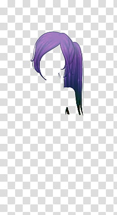 Bases Y Ropa de Sucrette Actualizado, purple hair wig graphic transparent background PNG clipart