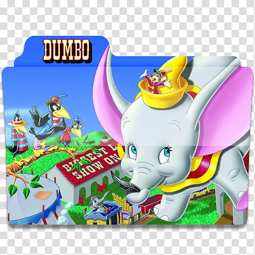 Disney Movies Icon Folder Pack, Dumbo transparent background PNG clipart