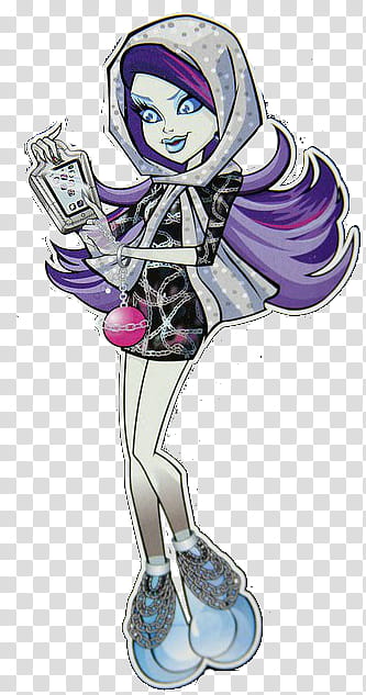 Monster High MiaMH with MilicaMH, purple haired cartoon character illustration transparent background PNG clipart