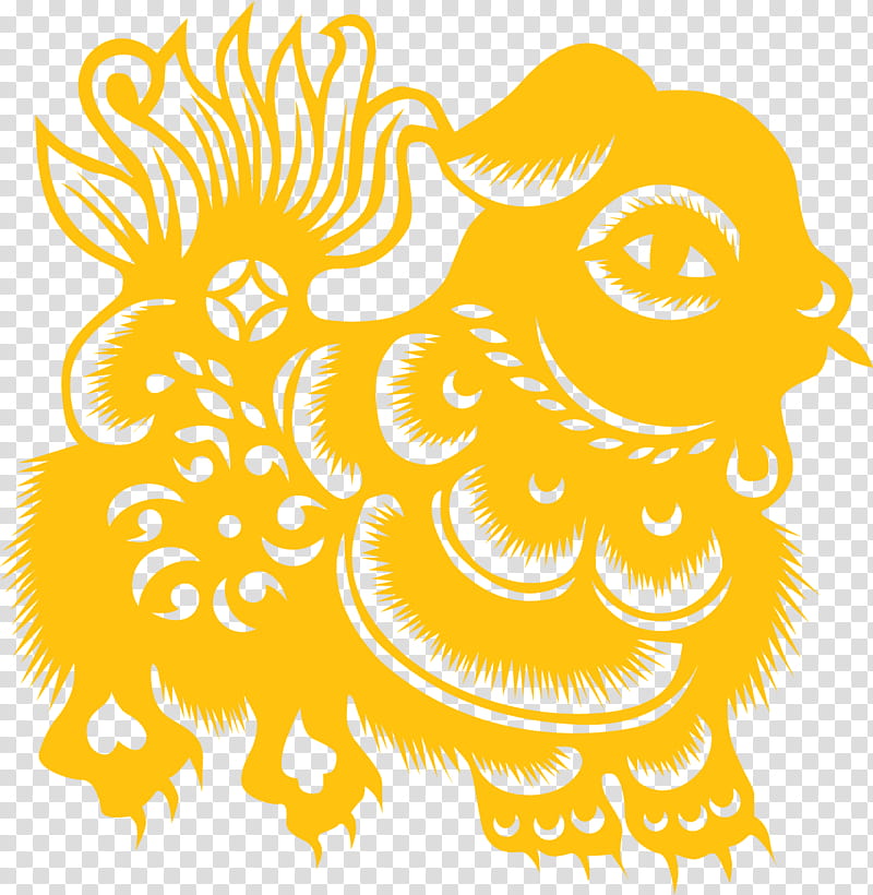 Chinese New Year Paper Cutting, Chinese Zodiac, Papercutting, Chinese Paper Cutting, China, Chinese Dragon, Culture, Chinese Guardian Lions transparent background PNG clipart