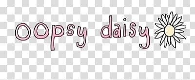 oopsy daisy text transparent background PNG clipart