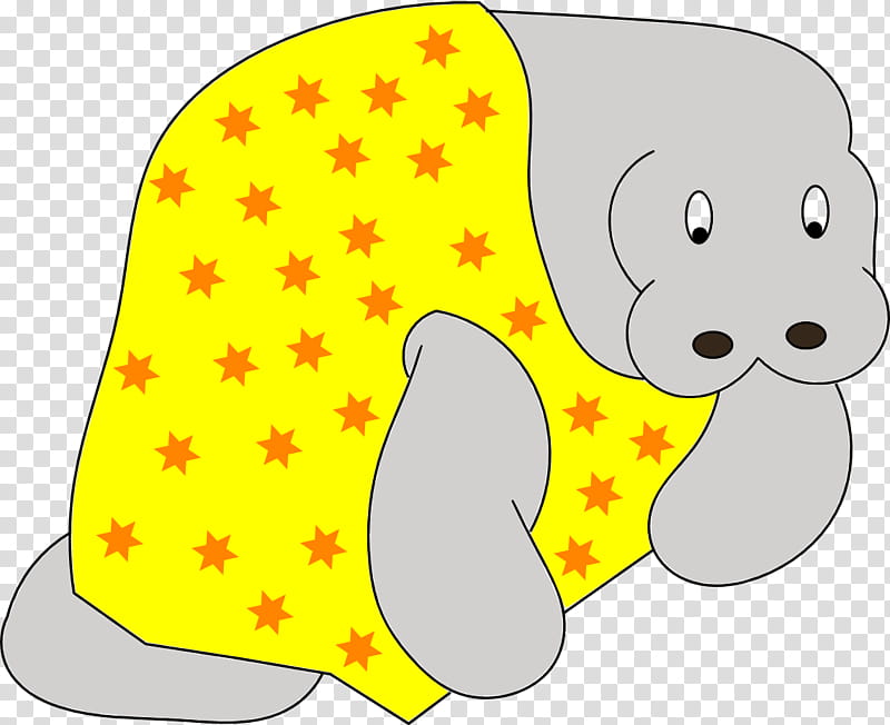 Cartoon Dog, Manatee, Cartoon, Clothing, National Dog Show, Yellow transparent background PNG clipart