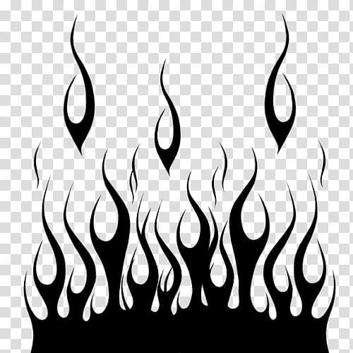 white head flame black-and-white stencil, Blackandwhite, Fire transparent background PNG clipart