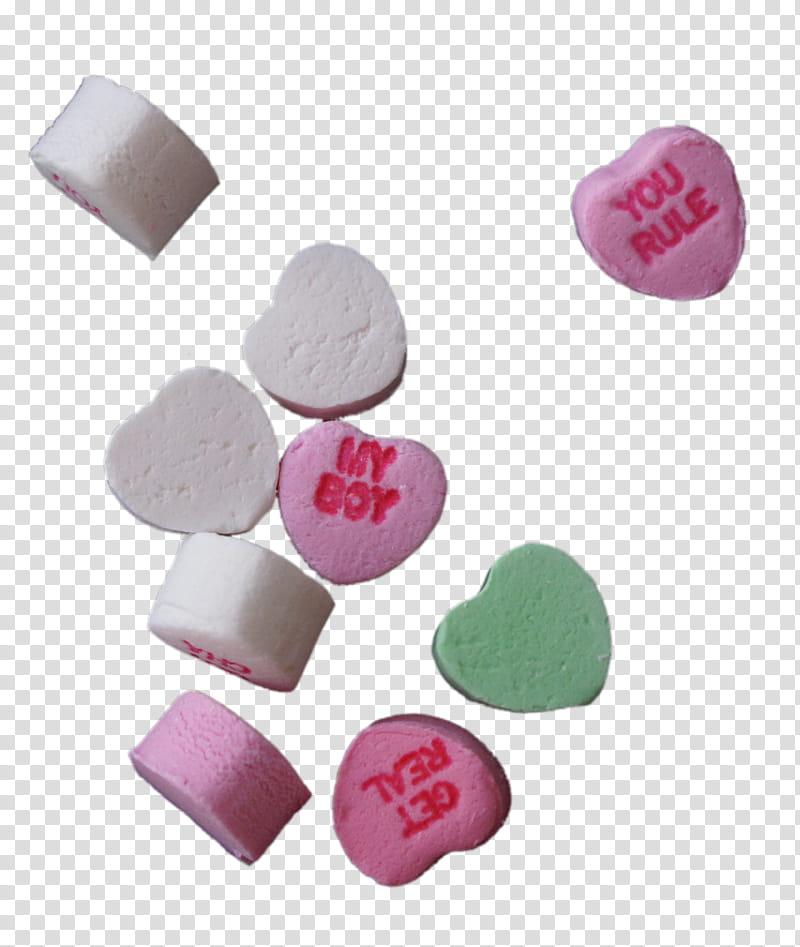 Candy Hearts s, marshmallow transparent background PNG clipart