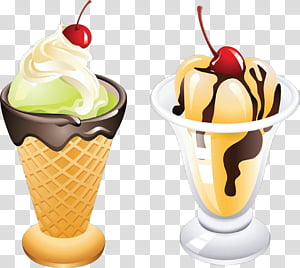 Ice Cream Dessert Realistic White Background Transparent, Ice Cream,  Dessert, Summer PNG Transparent Image and Clipart for Free Download