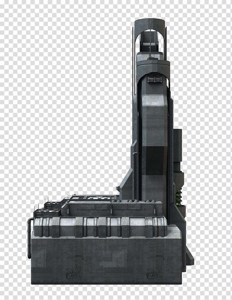 Sci Fi Building Series , gray and black metal tool transparent background PNG clipart