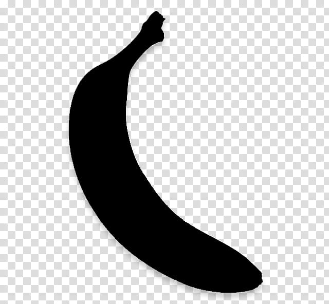 Cartoon Banana, Neck, Line, Black M, Plant, Banana Family, Fruit, Blackandwhite transparent background PNG clipart