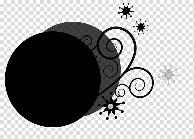 EVA BAXTER DESIGNS CLIPPING MASKS, round black frame and stars illustration transparent background PNG clipart
