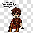 Zuko shimeji, on fire character illustration transparent background PNG clipart