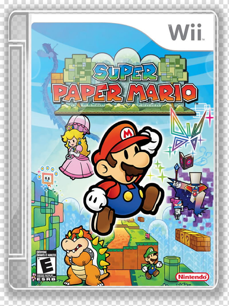 Super Mario Jewel Case, Super Paper Mario transparent background PNG clipart