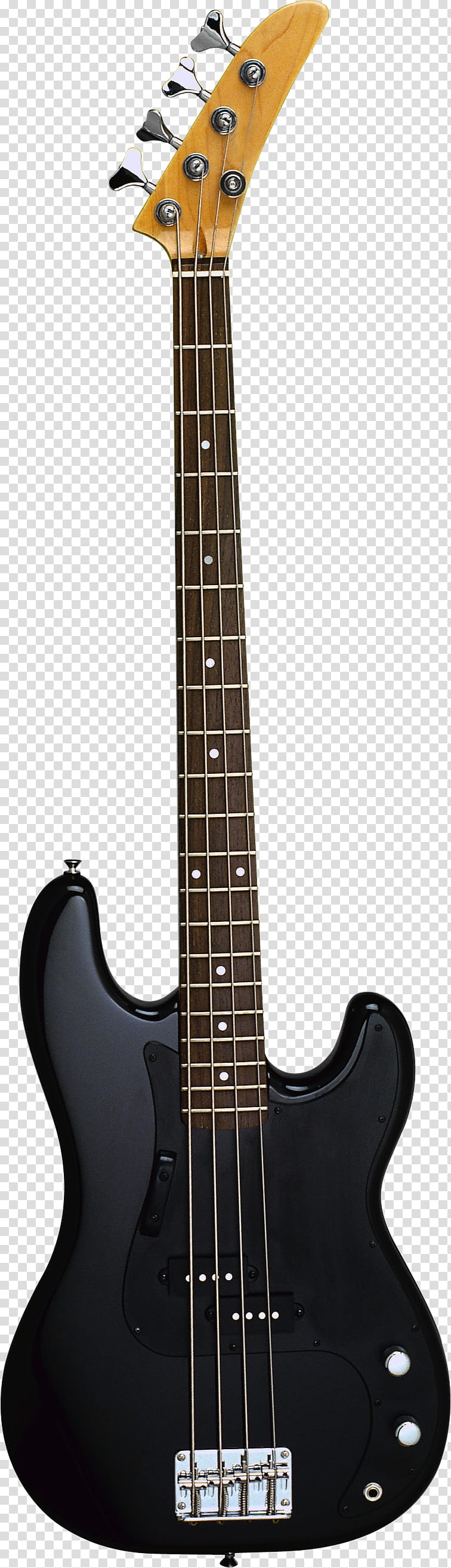 black electric bass guitar transparent background PNG clipart