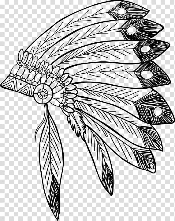 Leaf Drawing, War Bonnet, American Indian Wars, Headgear, Tribal Chief, Hat, Feather, Clothing transparent background PNG clipart