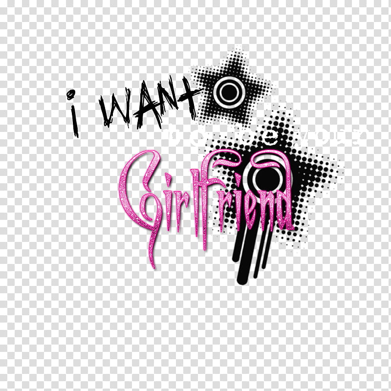 Textos de Avril Lavigne, i want to be your girlfriend text art transparent background PNG clipart