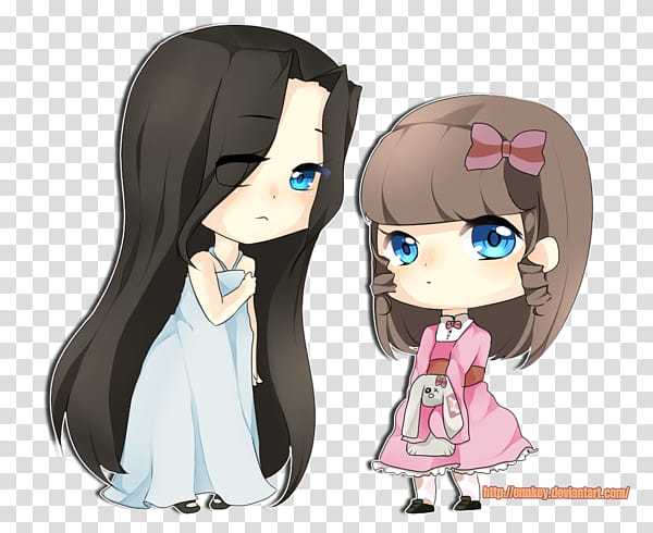Commission: Cloe and Eliza transparent background PNG clipart