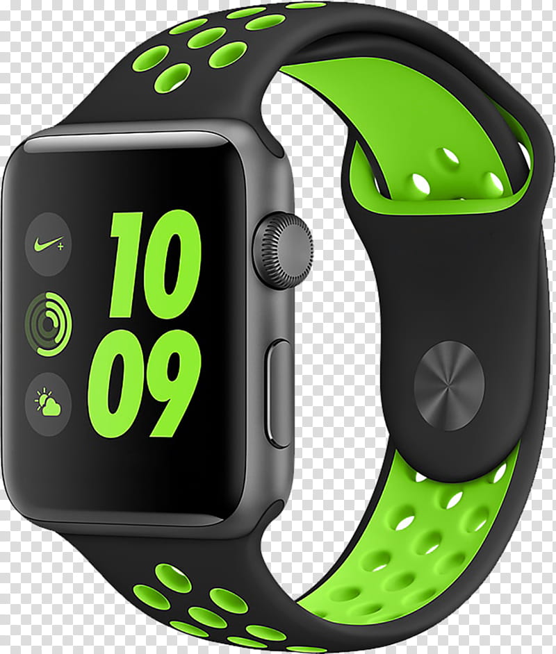 Apple, Apple Watch Series 3 Nike, Apple Watch Nike, Apple Watch Series 2, Apple Watch Series 1, Apple Watch Series 2 Nike, Smartwatch, Green transparent background PNG clipart