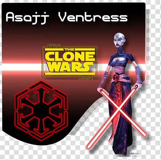 Star Wars The Clone Wars Sith , Asajj Ventress transparent background PNG clipart