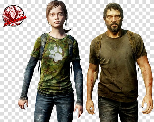 Joel and Ellie The Last Of Us transparent background PNG clipart