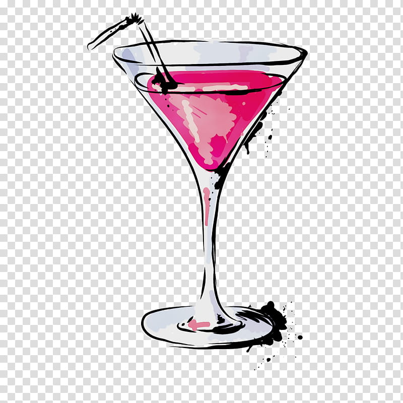 Watercolor Liquid, Paint, Wet Ink, Cosmopolitan, Martini, Cocktail, Bacardi Cocktail, Wine transparent background PNG clipart