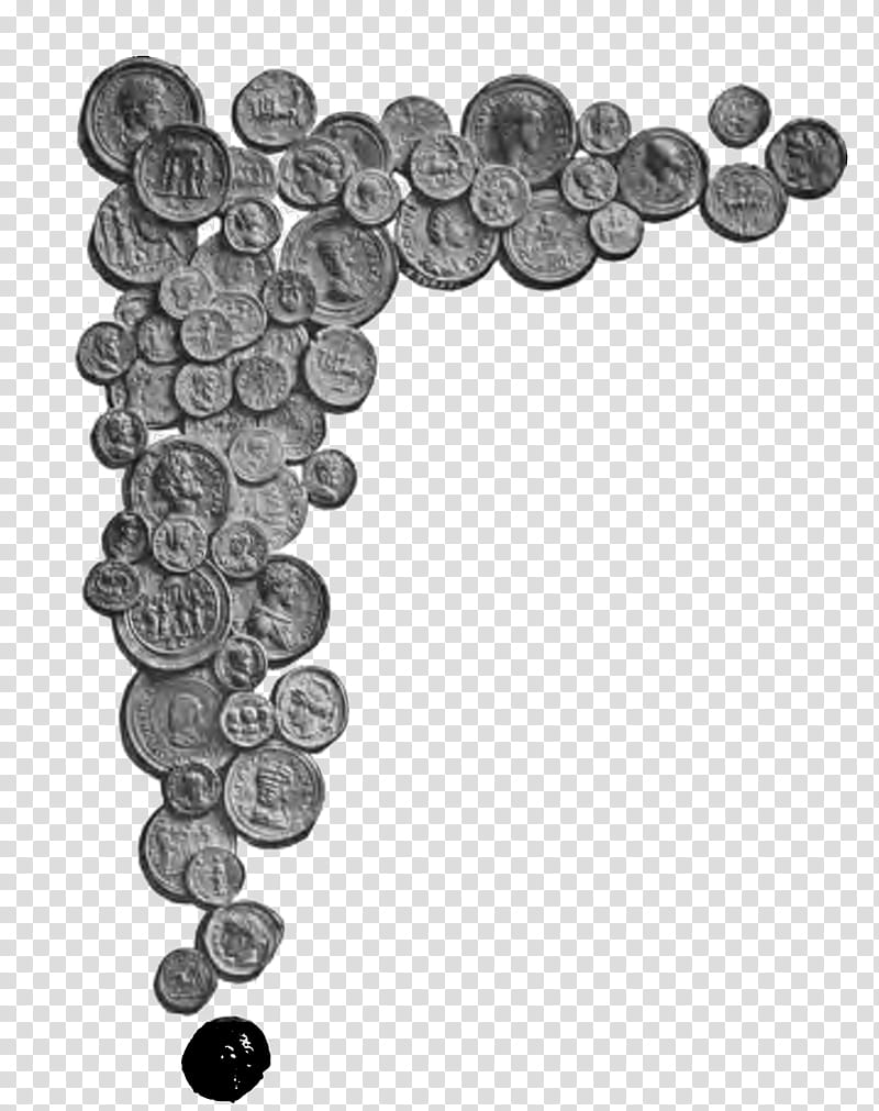 Black Circle, Roman Empire, Roman Currency, Coin, Numismatics, Ancient History, Diffusion, Black And White transparent background PNG clipart