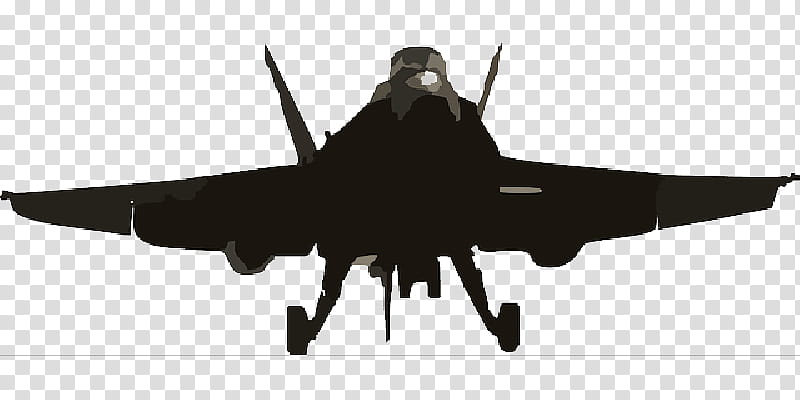 Airplane Silhouette, Aircraft, Fighter Aircraft, Jet Aircraft, Mcdonnell Douglas Fa18 Hornet, Military Aircraft, Landing, Takeoff transparent background PNG clipart