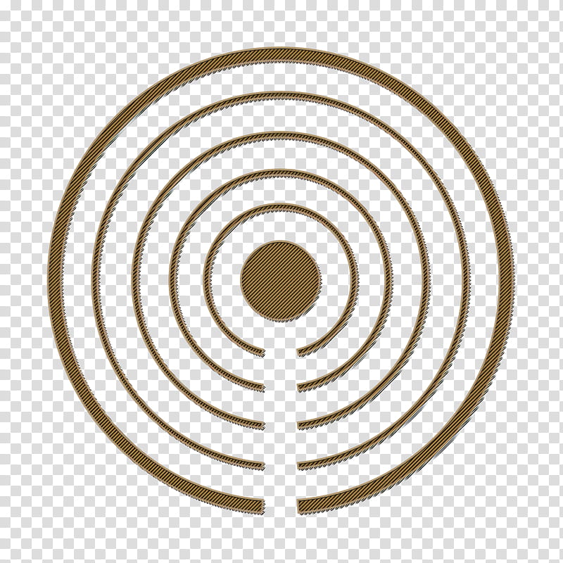 ibeacon icon proximity icon signal icon, Circle, Beige, Spiral, Labyrinth transparent background PNG clipart