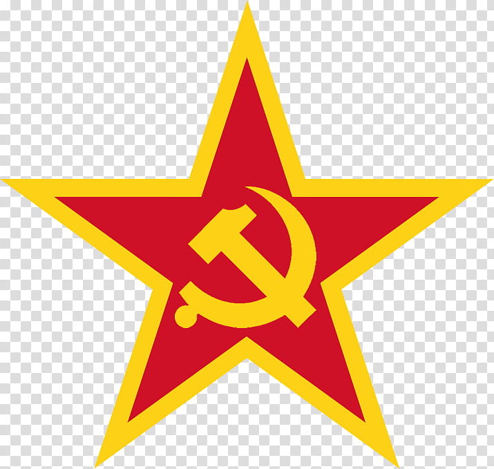 Hammer And Sickle, Soviet Union, Red Star, Communism, Red Flag, Communist Symbolism, Yellow, Line transparent background PNG clipart